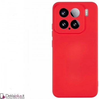 Liquid Air guminis raudonas dėklas - su kameros apsauga (Xiaomi 15)